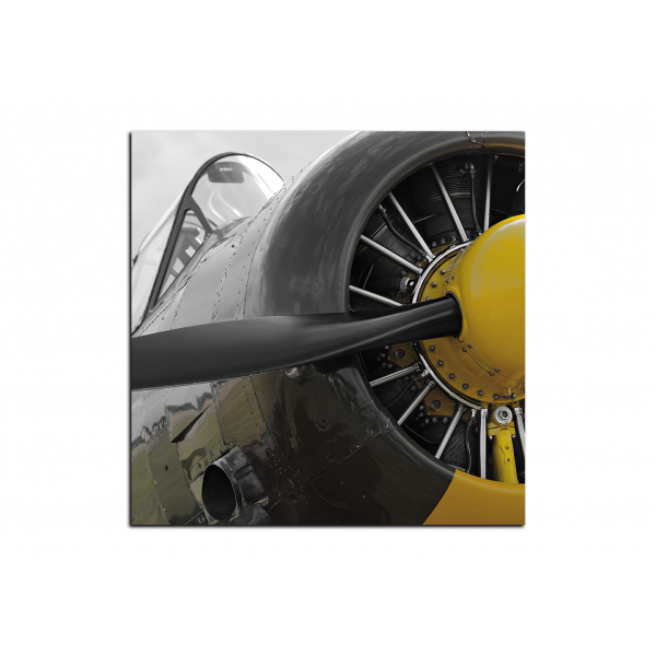 Slika na platnu - WWII avion s propelerom - kvadrat